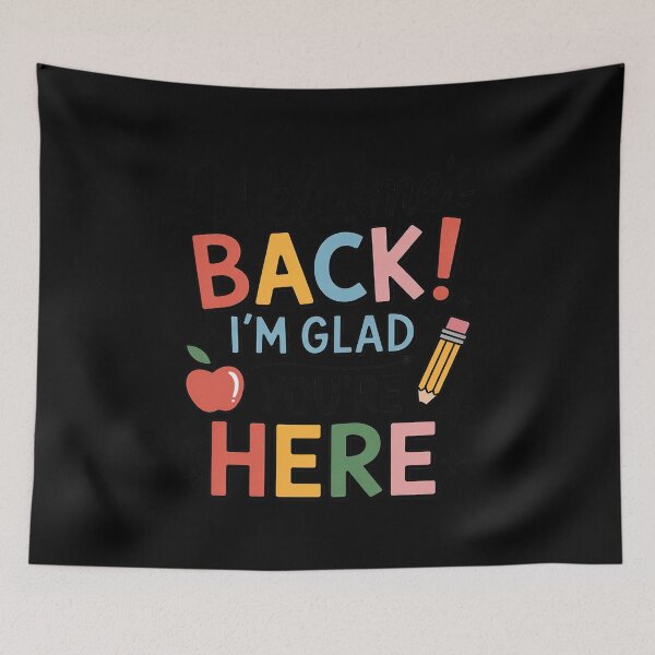 Item preview, Back to School Teacher Welcome Back I'm Glad You're Here designed and sold by JonBarnes22.