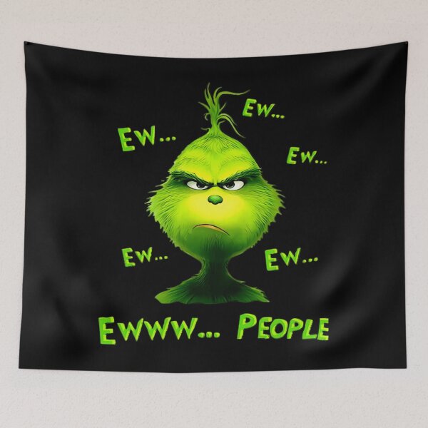 Item preview, Grinch Ew People Funny Christmas Mood designed and sold by Kasey Wolfe.