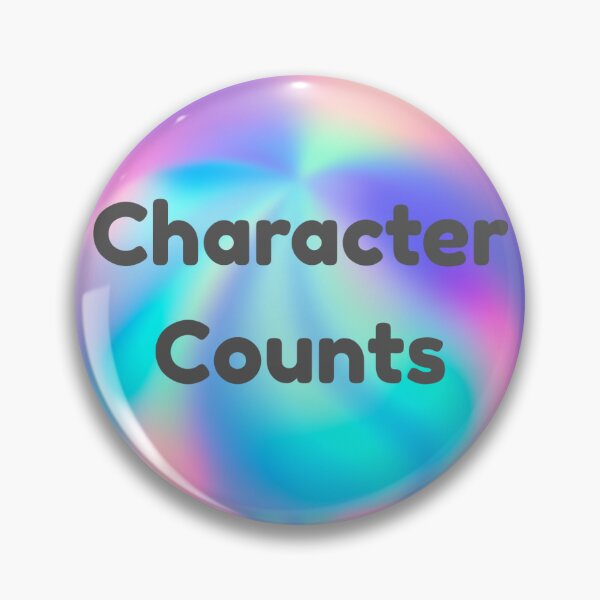 Item preview, Character Counts designed and sold by BeastyBuy.