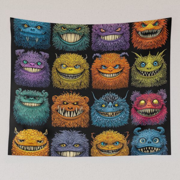 Item preview, Monster Faces designed and sold by JPugliese.
