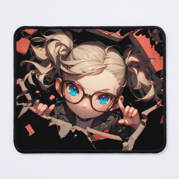 Item preview, Justine Caroline Peeking Persona 5 Game Anime Girl Twin Velvet Wardens designed and sold by TorbenKuhano.