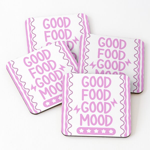Item preview, Good Food Good Mood in Pink designed and sold by Dondonmart.