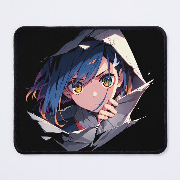 Item preview, Ichigo Peeking Darling In The Franxx Anime Girl Intense Yellow Eyes designed and sold by TorbenKuhano.