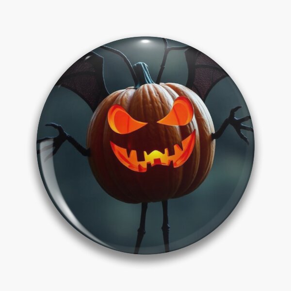 Item preview, Halloween pumpkin with bat wings designed and sold by Artbyrealartist.