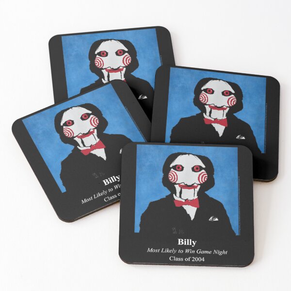 Item preview, Saw Billy Most Likely to Win Game Night Yearbook Horror designed and sold by JolinChinn.