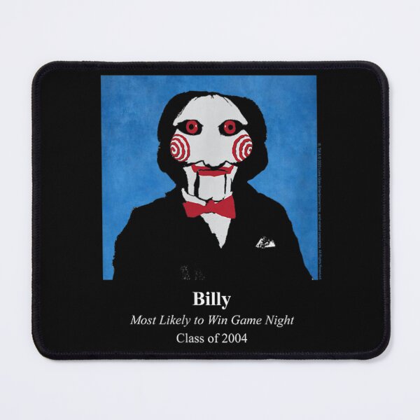 Item preview, Saw Billy Most Likely to Win Game Night Yearbook Horror designed and sold by JolinChinn.