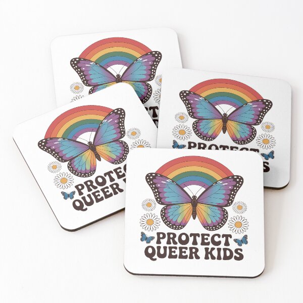 Item preview, Pride Month Protect Queer Kids Butterfly Rainbow Gay Lesbian designed and sold by TrinaEspinoza.