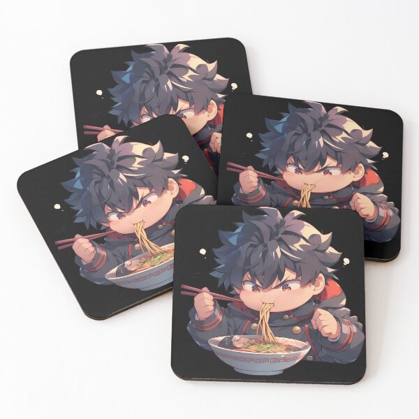 Artikelvorschau, Guren Ichinose Seraph of the End Chibi Boy Slurping Kawaii Ramen Anime entworfen und verkauft von Raslbazola.