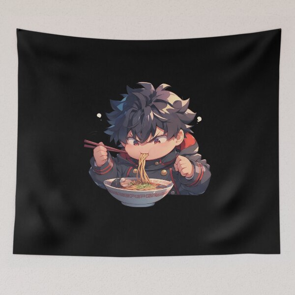 Artikelvorschau, Guren Ichinose Seraph of the End Chibi Boy Slurping Kawaii Ramen Anime entworfen und verkauft von Raslbazola.
