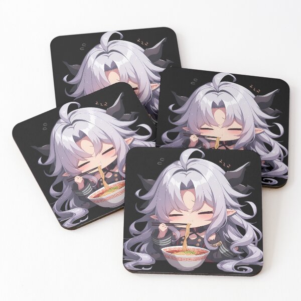 Item preview, Ferid Bathory Seraph of the End Chibi Vampire Eating Kawaii Ramen Anime designed and sold by Raslbazola.