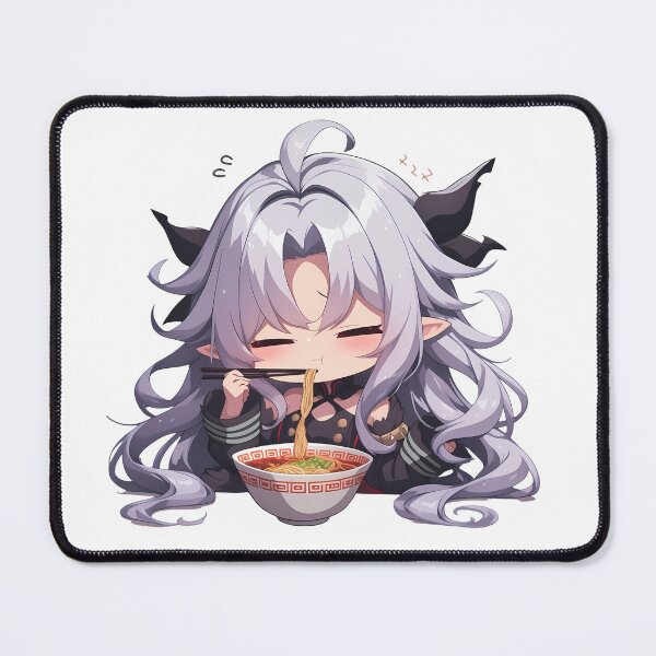 Item preview, Ferid Bathory Seraph of the End Chibi Vampire Eating Kawaii Ramen Anime designed and sold by Raslbazola.