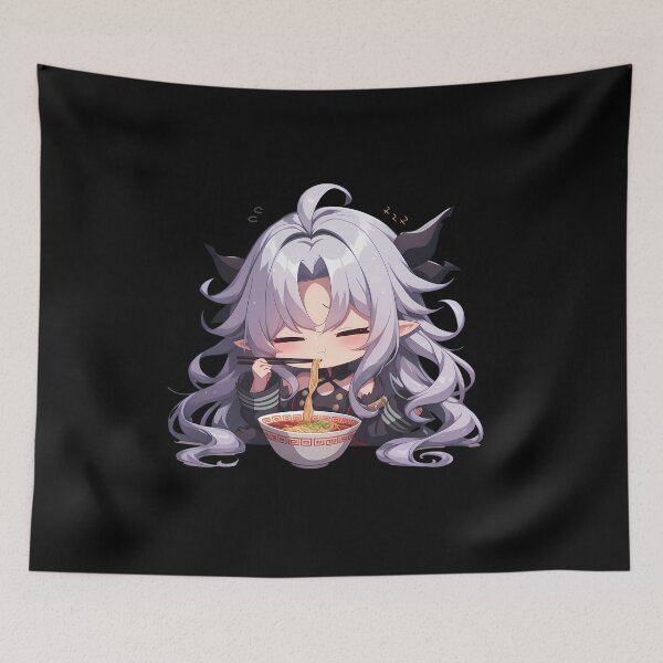 Item preview, Ferid Bathory Seraph of the End Chibi Vampire Eating Kawaii Ramen Anime designed and sold by Raslbazola.