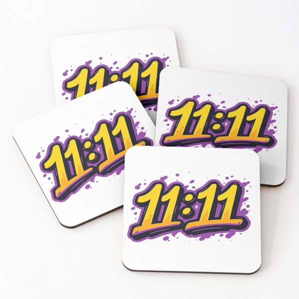 Item preview, 11:11 Graffiti Street Art – Neon Purple & Yellow Design designed and sold by J1102.