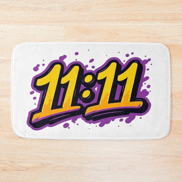 Item preview, 11:11 Graffiti Street Art – Neon Purple & Yellow Design designed and sold by J1102.
