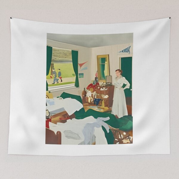 Item preview, Morning light finds a messy room and a determined stance. designed and sold by otsilibarfob.