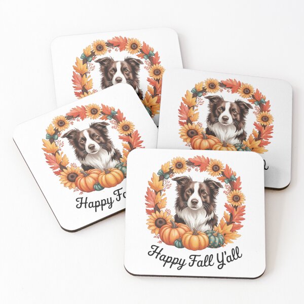 Item preview, Happy Fall Y'all Australian Shepherd Pumpkin Autumn designed and sold by HellD3vil-Art.