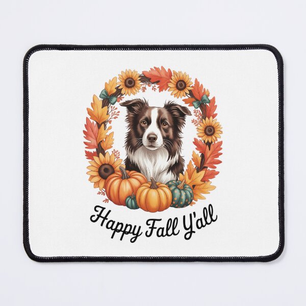 Item preview, Happy Fall Y'all Australian Shepherd Pumpkin Autumn designed and sold by HellD3vil-Art.