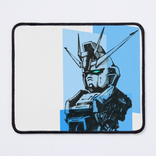 Item preview, Gundam head ink art blue designed and sold by sabartgunpla.