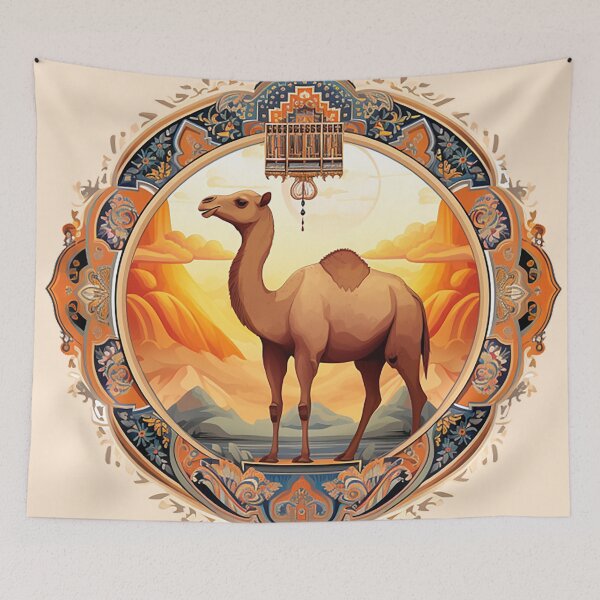Item preview,  Ornate Camel in Abstract Splendor designed and sold by PaintbrushPlace.
