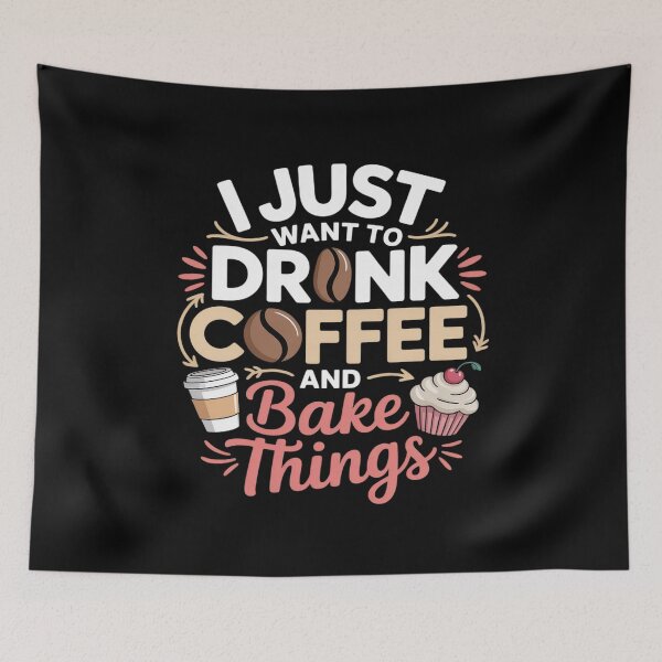 Artikelvorschau, Bäcker Ich will einfach nur Kaffee trinken und backen entworfen und verkauft von JulienAureo.