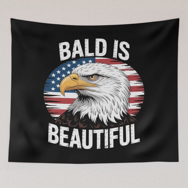 Item preview, Bald Is Beautiful 4th of July Independence Day Bald Eagle designed and sold by JulienAureo.
