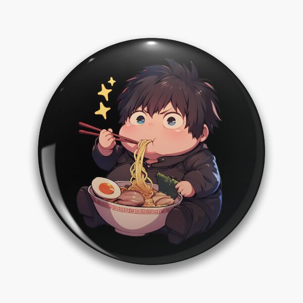 Item preview, Nobuchika Ginoza Psycho Pass Chibi Officer Eating Kawaii Ramen Anime designed and sold by Raslbazola.