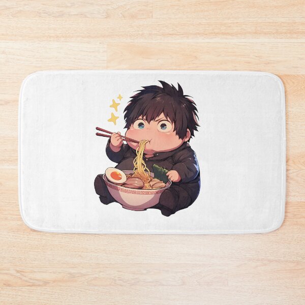 Item preview, Nobuchika Ginoza Psycho Pass Chibi Officer Eating Kawaii Ramen Anime designed and sold by Raslbazola.