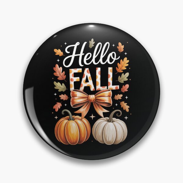 Item preview, Hello Fall Autumn Vibes Thanksgiving Holiday designed and sold by Moon-Ape.