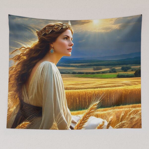 Item preview, Demeter in a Golden Wheat Field designed and sold by afrancisCL.