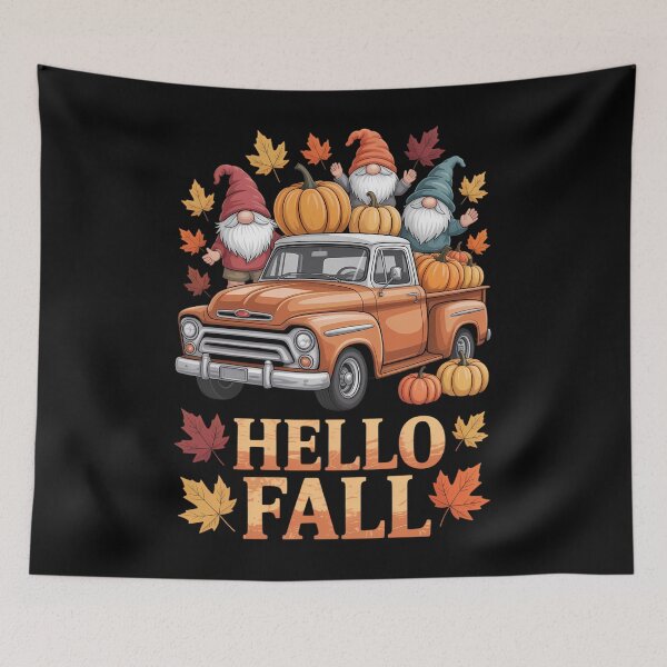 Item preview, Hello Fall Pumpkin Pickup Truck Gnome Autumn Tree Fall Y'all designed and sold by Moon-Ape.