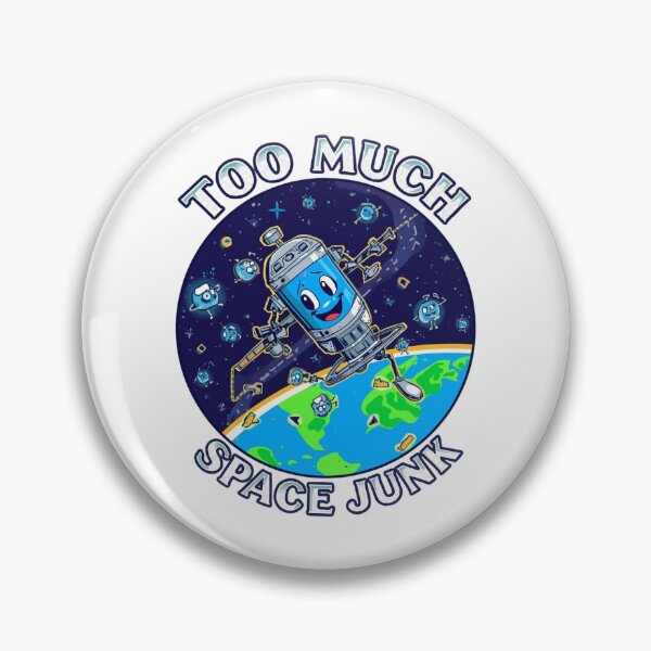 Item preview, Too Much Space Junk: Cartoon Satellite Pollution Design designed and sold by Tucker-Art.