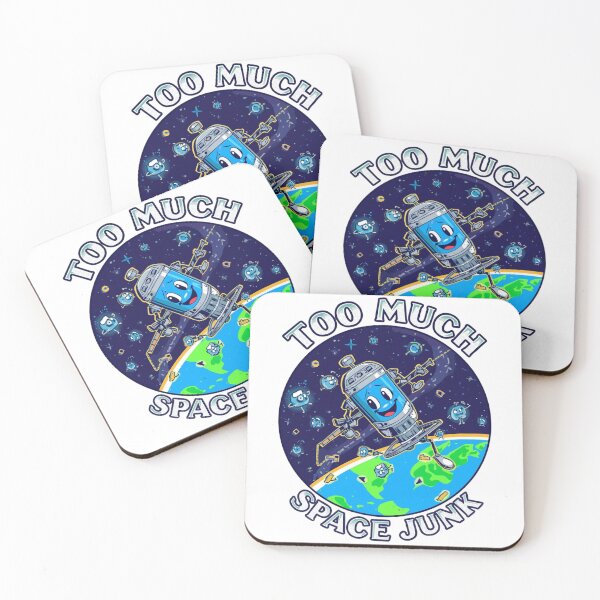 Item preview, Too Much Space Junk: Cartoon Satellite Pollution Design designed and sold by Tucker-Art.