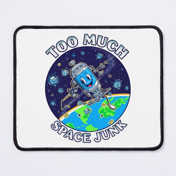 Item preview, Too Much Space Junk: Cartoon Satellite Pollution Design designed and sold by Tucker-Art.