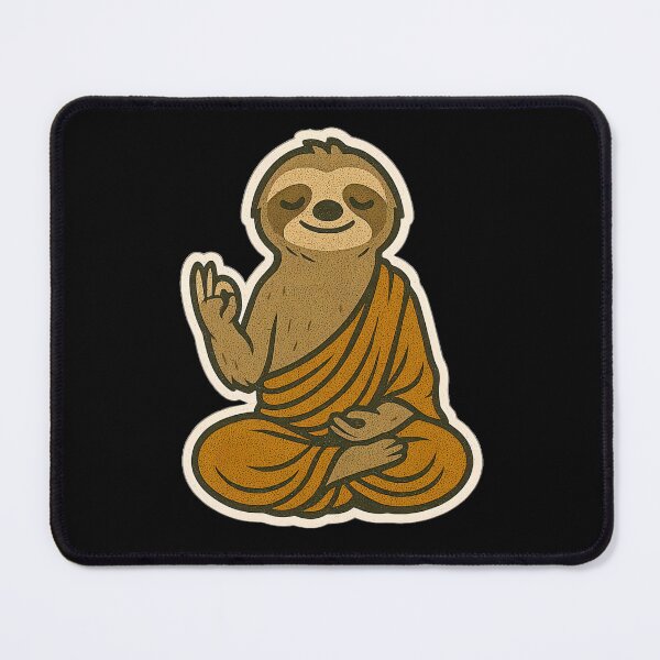 Item preview, Cute Zen Animal Meditation Buddha Art: Sloth designed and sold by PinUpPizzazz.