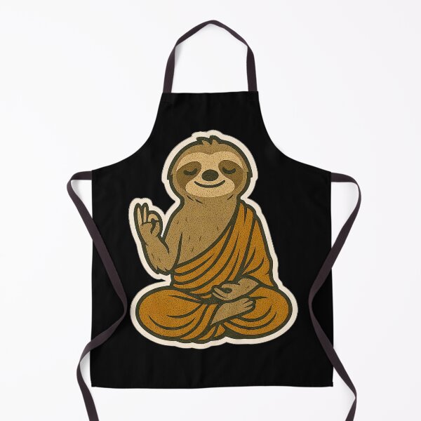 Item preview, Cute Zen Animal Meditation Buddha Art: Sloth designed and sold by PinUpPizzazz.