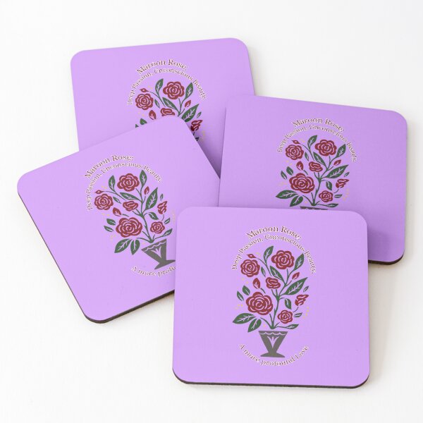 Item preview, Maroon Roses in Black Vase designed and sold by Brickroad Dsigns.