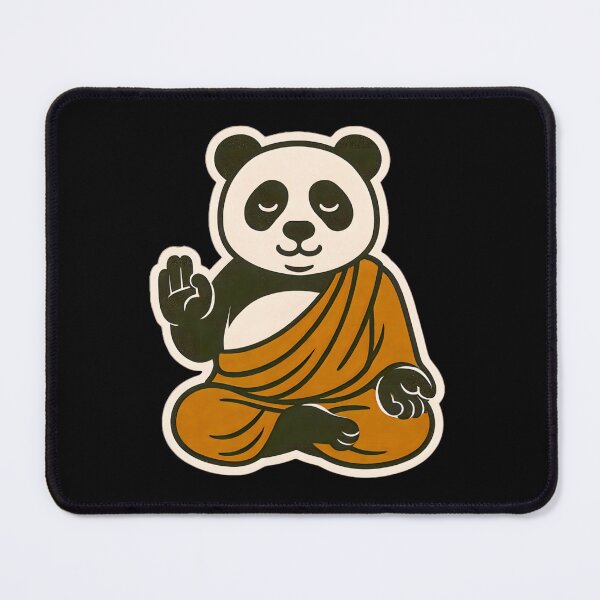 Item preview, Cute Zen Animal Meditation Buddha Art: Great Panda designed and sold by PinUpPizzazz.