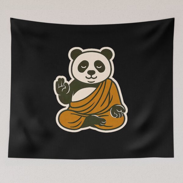 Item preview, Cute Zen Animal Meditation Buddha Art: Great Panda designed and sold by PinUpPizzazz.