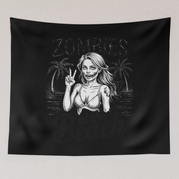 Item preview, Ballpen Style Horror - Zombie Piece Sign - Black Hair designed and sold by tabdejinti.