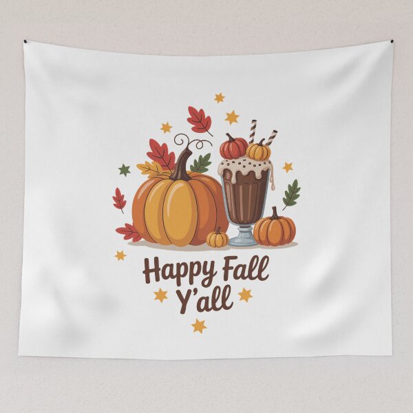 Item preview, Happy Fall Yall Fall Pumpkin Thanksgiving Fall Crewneck Cute Thanksgiving Autumn designed and sold by HellD3vil-Art.