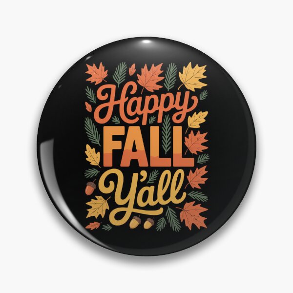 Item preview, Happy Fall Y'all Fall Turkeys Happy Thanksgiving designed and sold by HellD3vil-Art.