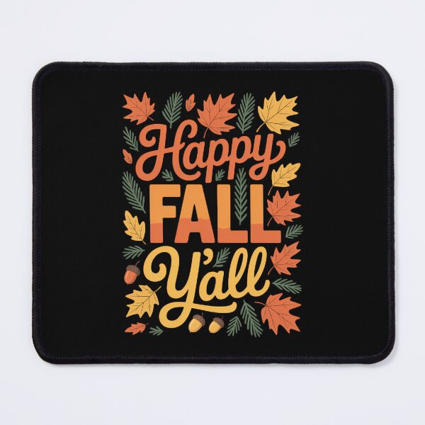 Item preview, Happy Fall Y'all Fall Turkeys Happy Thanksgiving designed and sold by HellD3vil-Art.
