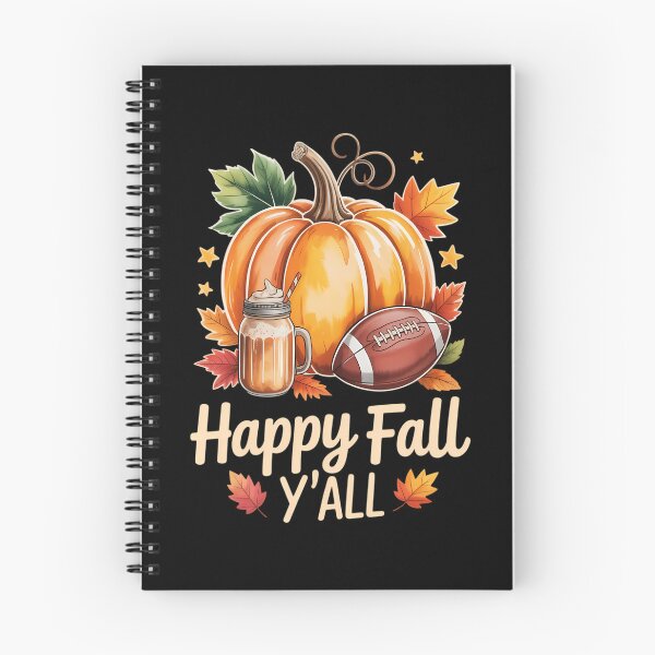 Item preview, Happy Fall Y'all Pumpkin Spice Football Thanksgiving Autumn designed and sold by HellD3vil-Art.
