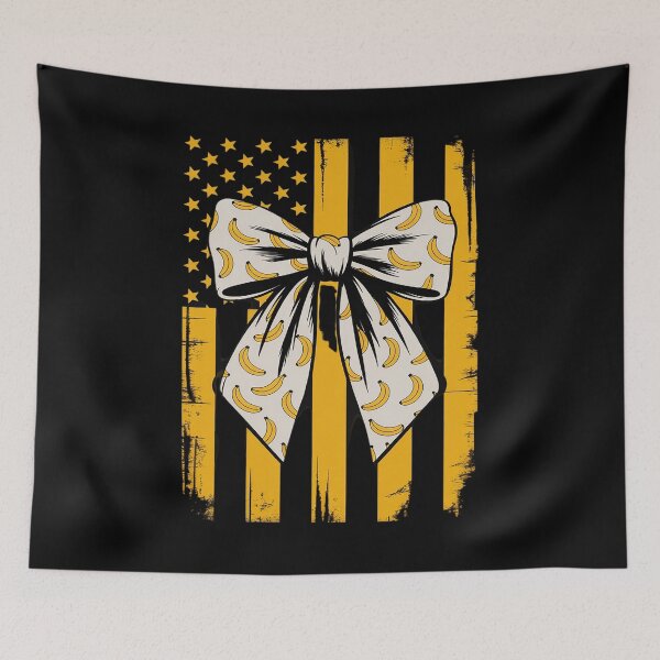 Item preview, Banana Coquette Bow American Flag Bananas Lovers designed and sold by tabdejinti.