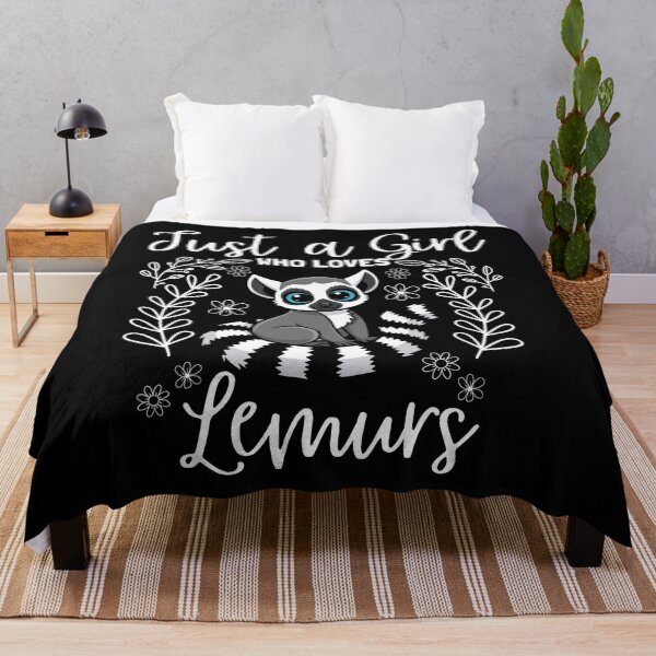 Item preview, Just A Girl Who Loves Lemurs designed and sold by thebest-2studio.