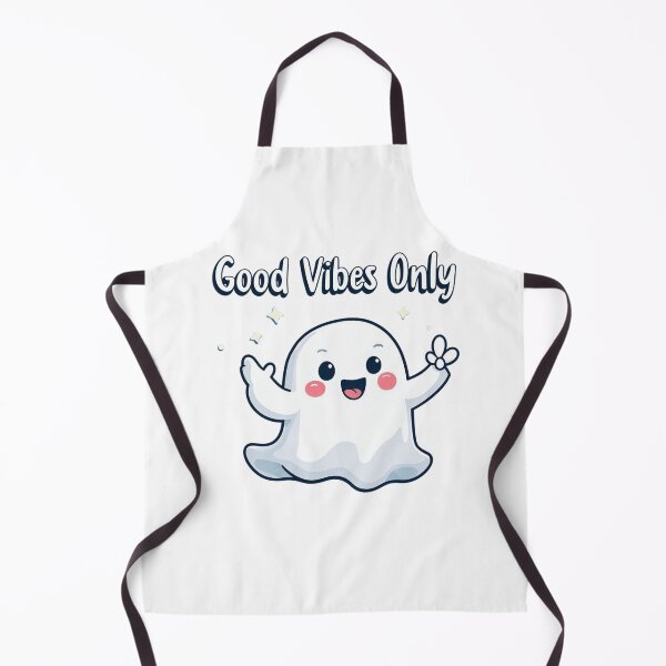 Item preview, Cute Friendly Ghost - Good Vibes Only Positive Message designed and sold by ShirtHatch.