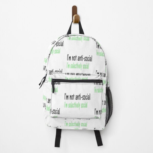 Item preview, I'm Not Anti-Social, I'm Selectively Social | Funny Quote | Bold Typography Design designed and sold by Beautiful art store.