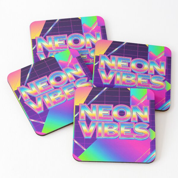 Item preview, Retro 90's 80's Neon Vibes Aesthetic Synthwave Design designed and sold by WHITE FLAME PRINTS.