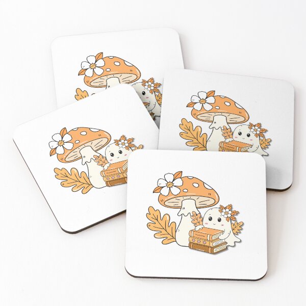 Item preview, Bookish Fall Ghost Sticker | Cozy Autumn Aesthetic | Cute Spooky Seasonal Sticker designed and sold by TeeUp2.