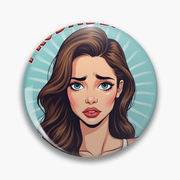 Item preview, Woman with a worried look on her face designed and sold by BDLdesigns.